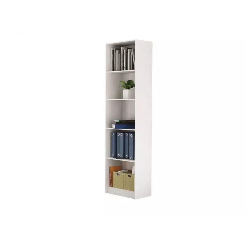 Βιβλιοθήκη για το γραφείο Topeshop R50 BIEL 5 ράφια λευκό