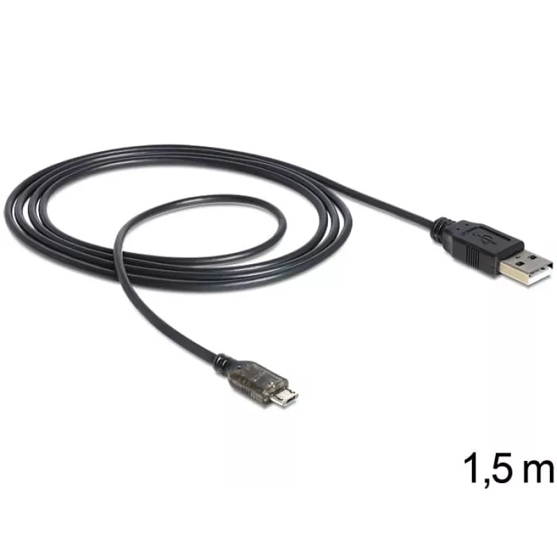 Καλώδιο USB DeLOCK USB 2.0-A - USB micro-B 1,5 m