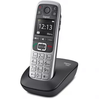 Gigaset E560 τηλέφωνο DECT τηλέφωνο ένδειξη αριθμού μαύρο, ασημί