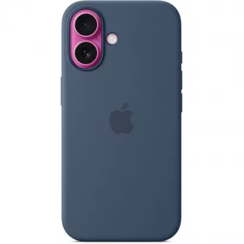 Apple MYY23ZM/A θήκη σιλικόνης με MagSafe για iPhone 16, μπλε denim