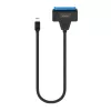 Καλώδιο διασύνδεσης SAVIO SATA σε USB-C AK-69, υποδοχή SATA σε βύσμα USB-C, USB 3.2 Gen 1 (5 Gbit/s), 0,25 m, μαύρο