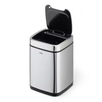 Κάδος απορριμμάτων Durable NO TOUCH 6L ορθογώνιος ανοξείδωτο ατσάλι ασημί μαύρο
