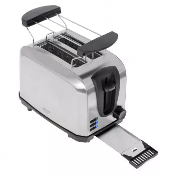 Τοστιέρα Adler AD 3222 2 φέτες 1000 W ασημί