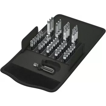 Wera BS 43 Universal 1 - 43 τεμ. - Phillips - Pozidriv - Torx - PH 1 - PH 2 - PZ 1 - PZ 2 - PZ 3 - T10 - T15 - T20 - T25 - T30 - T40 - ανοξείδωτο ατσάλι -