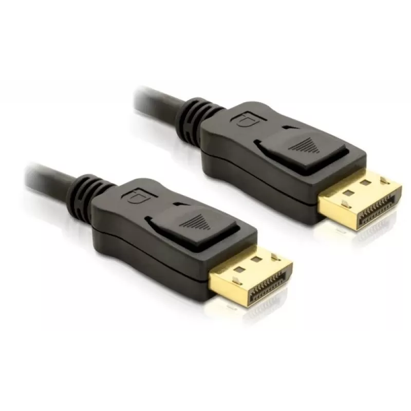 Καλώδιο DisplayPort DeLOCK 82424 3m αρσενικό-αρσενικό χρυσό μαύρο