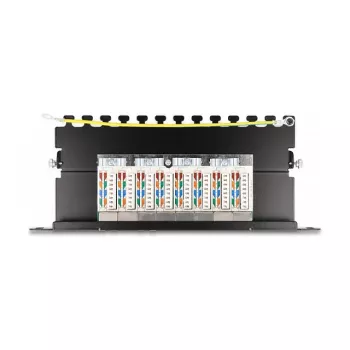 DeLOCK patch panel 10 ιντσών 8 port Cat.6A 0,5U μαύρο