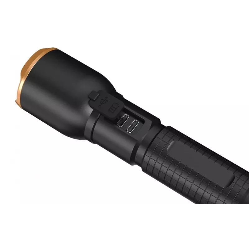 Φακός Duracell DF2500R — μαύρος, επαναφορτιζόμενος φακός χειρός