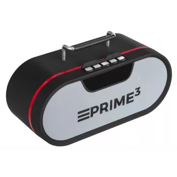 Φορητό ραδιόφωνο PRIME3 APR81 — FM, 12 W RMS, MicroSD, μπαταρία 3600 mAh, γκρι