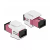 DeLOCK Keystone-Modul SC Simplex υποδοχή θηλυκή σε SC Simplex υποδοχή θηλυκή