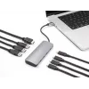 USB-C Hub DELOCK 64323 — USB 3.2 Gen 2 Type-C-Host, HDMI + 2× USB-A + 2× USB-C, 10 Gbit/s, γκρι