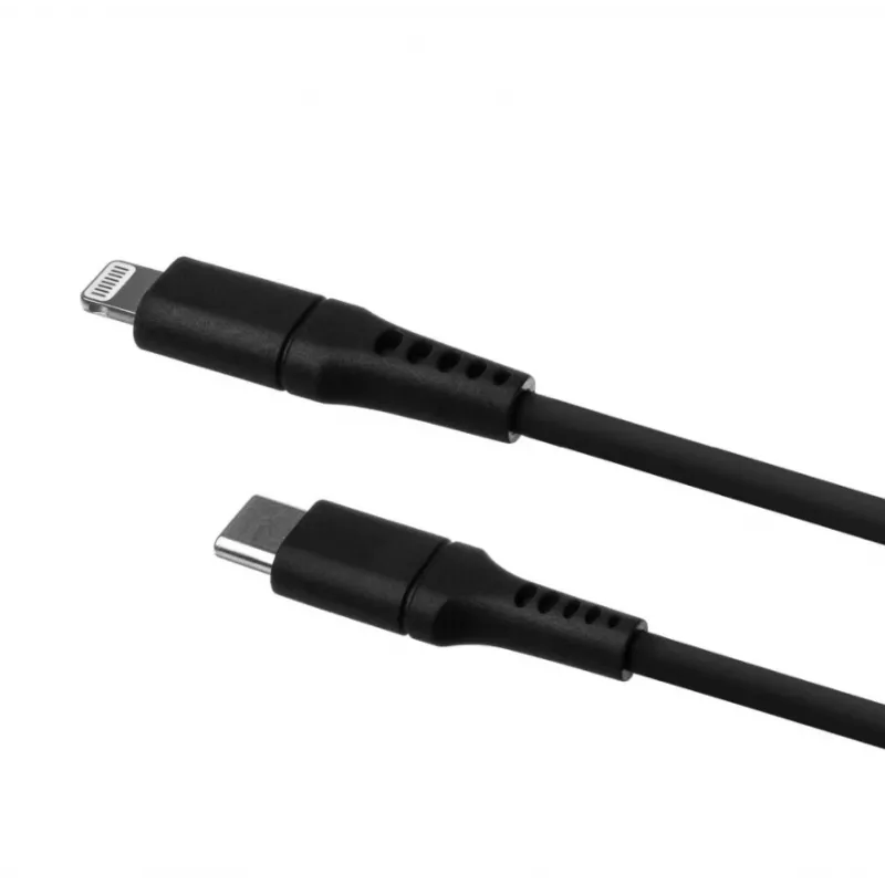 Καλώδιο USB-C σε Lightning FIXED FIXDLS-CL12-BK 1,2 m υγρό σιλικόνης