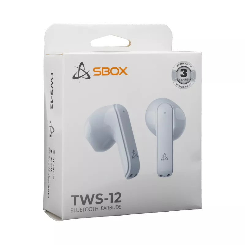 Ακουστικά SBOX EB-TWS12 λευκά