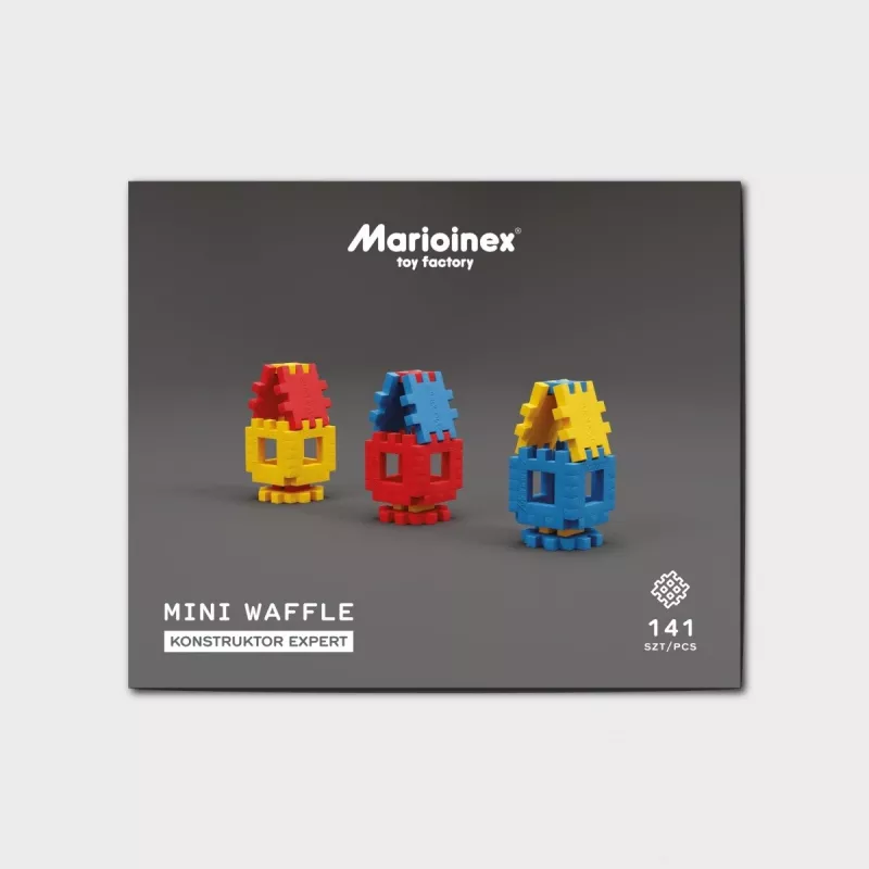Σετ κατασκευής Marioinex Mini Waffle Constructor – 141 τεμ., πολύχρωμο, για παιδιά από 5 ετών