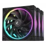 DeepCool FL12 3-in-1 ανεμιστήρες θήκης 120 mm (3 τεμ.), 500-2150 σ.α.λ., ρευστοδυναμικό ρουλεμάν, 32 dB, μαύροι