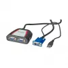 Φορητός διαχωριστής βίντεο VGA, 2x, 250 MHz, VGA, 2x VGA, γκρι, 250 MHz, 0,65 m, 1920 x 1440