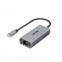 Προσαρμογέας USB-C σε RJ45 Unitek U1343AGY01 — Ethernet 5 Gbit/s, USB-C (βύσμα αρσενικό) σε RJ45 (υποδοχή θηλυκή), γκρι, καλώδιο 0,15 m