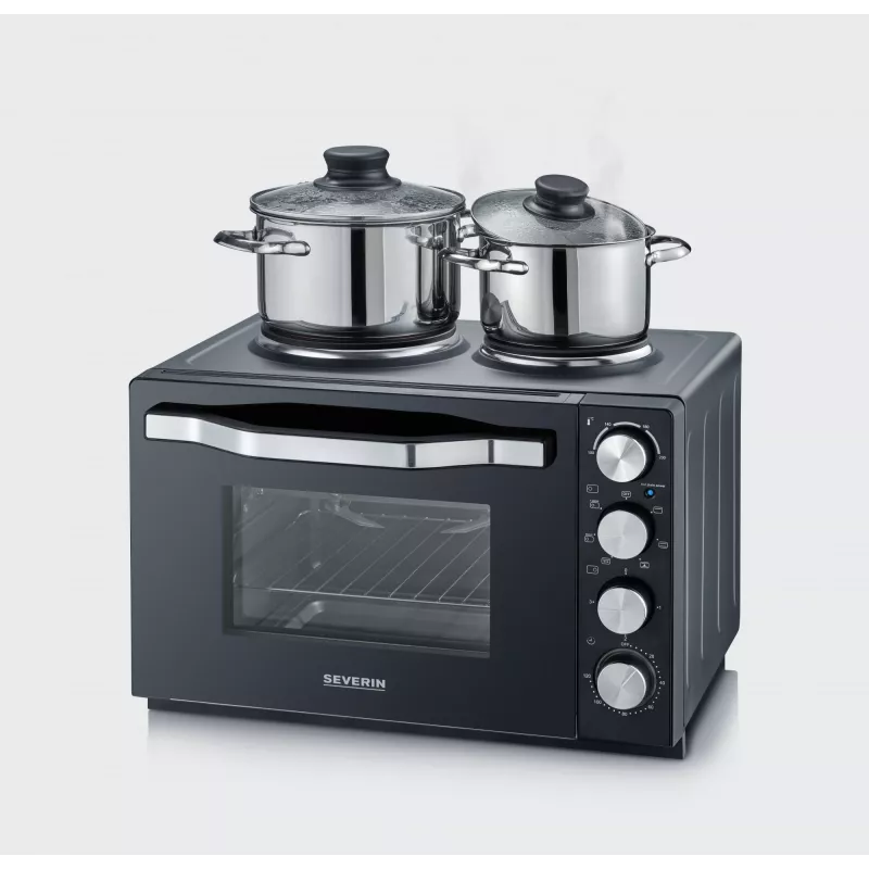 Φούρνος τοστιέρα Severin TO 2074 30L 2500W μαύρος γκριλ