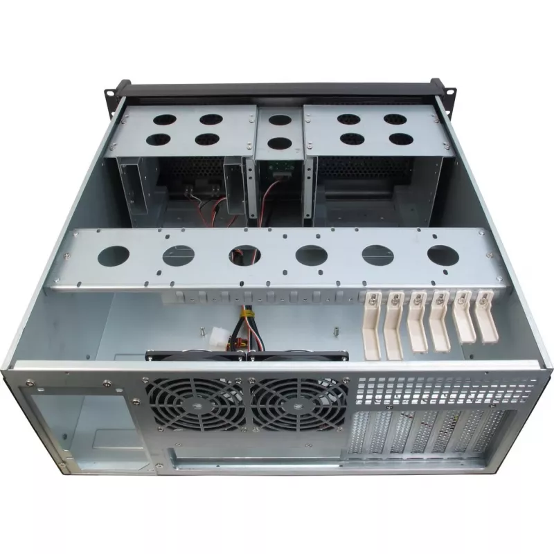 Κουτί διακομιστή Inter-Tech 4U-4098-S Rack μαύρο