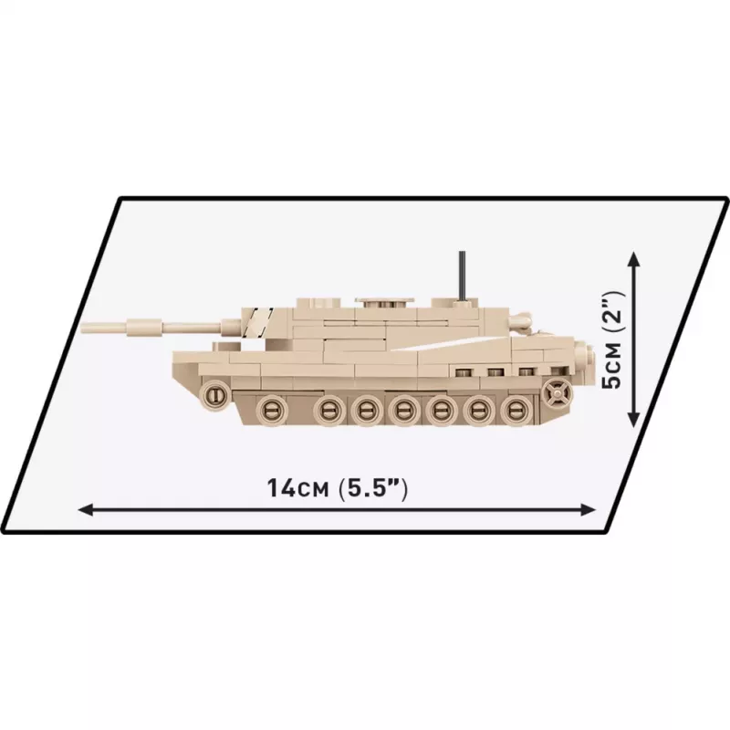 Σετ κατασκευής Cobi Abrams M1A2 — 174 τεμάχια, συνιστώμενη ηλικία 6+, μπεζ