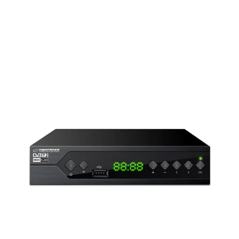 Esperanza EV107R Αποκωδικοποιητής TV Set-Top-Box Καλώδιο μαύρο