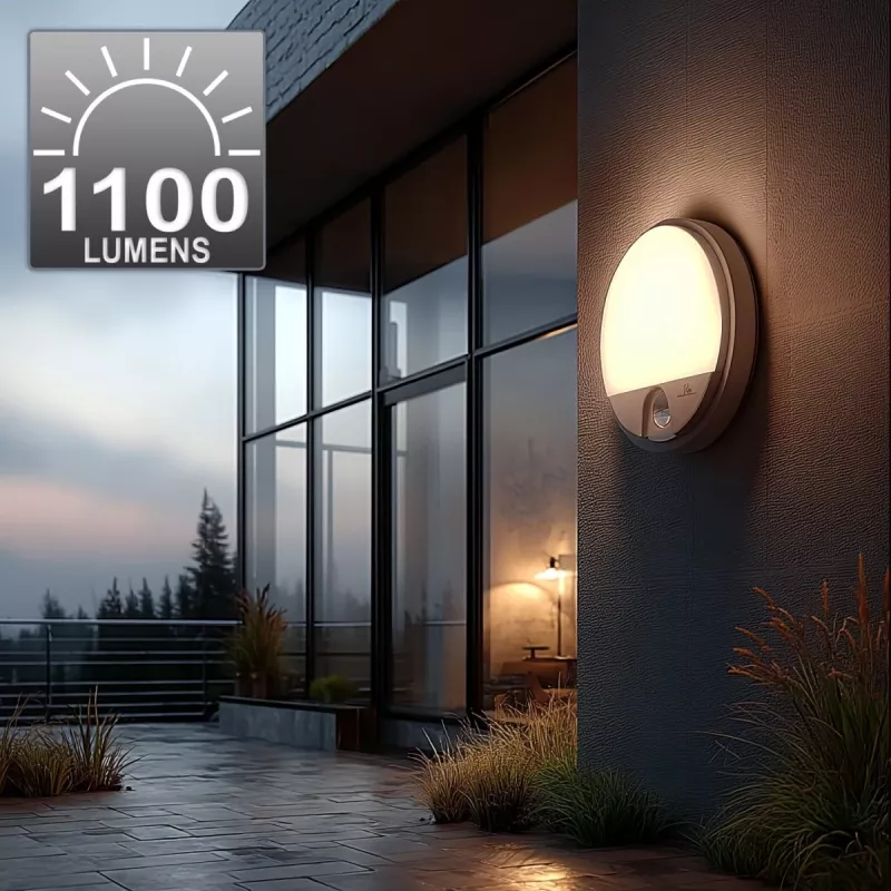 Λάμπα LED MACLEAN MCE291W με αισθητήρα κίνησης IR, 10 W, 3000 K