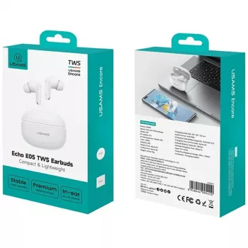 Ακουστικά Bluetooth 6.0 E05 TWS λευκά