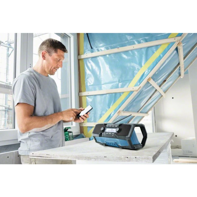 Bosch GPB 18V-2 SC Professional ραδιόφωνο εργοταξίου μαύρο, μπλε