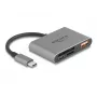 Delock 91016 Αναγνώστης καρτών USB-C για κάρτες SD και microSD με θύρα USB-A και USB-C PD