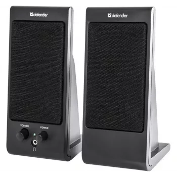 Ηχεία desktop/ραφιού DEFENDER SPK-170 2.0, 4 W RMS, ενσύρματα USB 5 V, 3,5 mm, μαύρα
