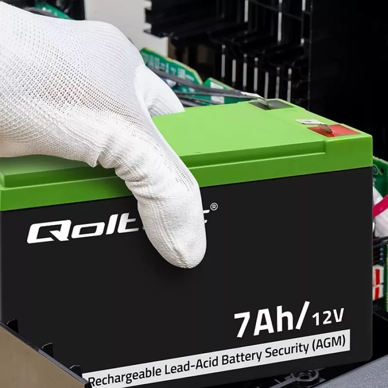 Qoltec 53076 μπαταρία AGM | 12V | 7Ah | ασφαλείας