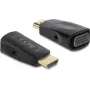 DELOCK Προσαρμογέας HDMI-σε-VGA με καλώδιο ήχου 3,5 mm και τροφοδοσίας USB — Μοντέλο 61082