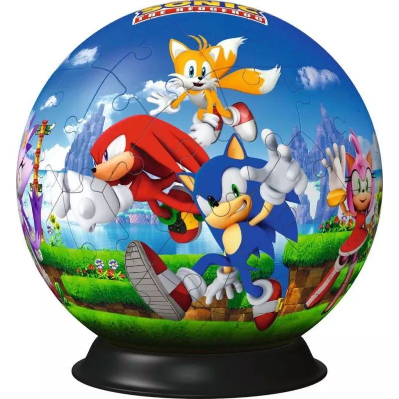 3D Puzzle-Ball Ravensburger Sonic the Hedgehog, 72 τεμάχια, μοντέλο 11592