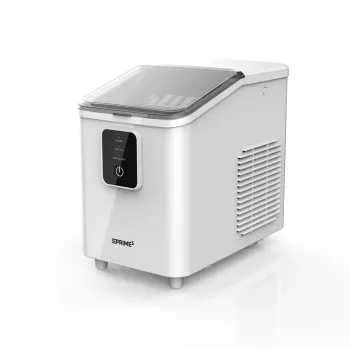 Φορητή παγομηχανή PRIME3 SIM31 — δοχείο 1,7 L, 12 kg/24h, 120 W, R600A, ασημί