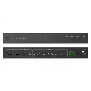 Ελεγκτής Video Wall DIGITUS DS-55358 – 4 οθόνες, έως 4K (3840×2160) @30Hz, DisplayPort 1.2a, μεταλλικό κουτί, χειριστήριο με κουμπιά