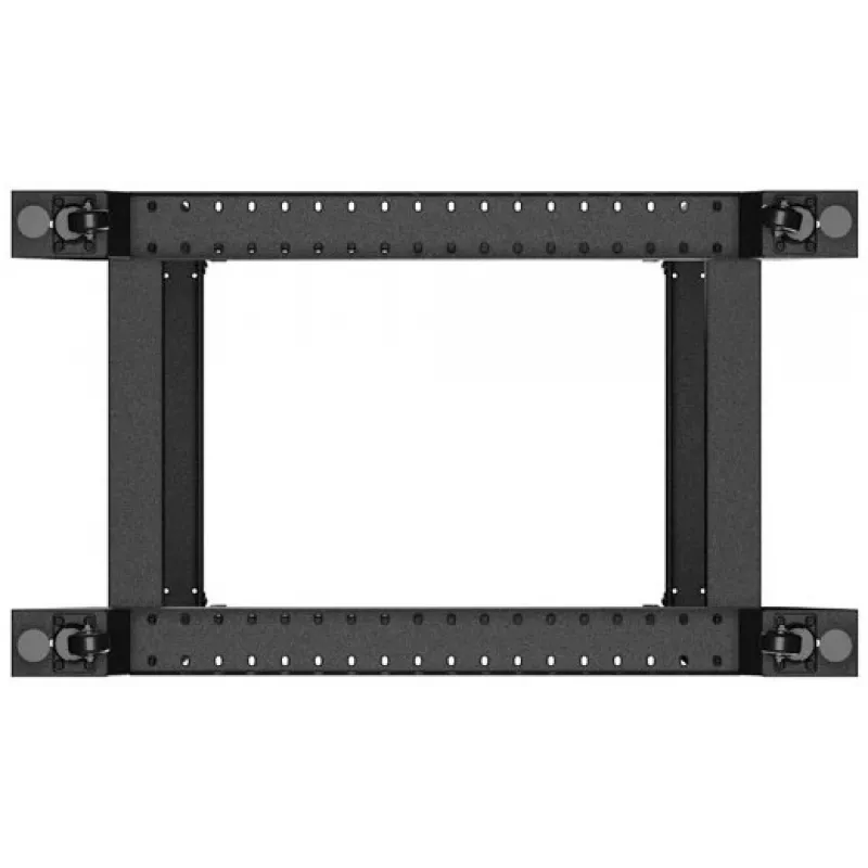 Lanberg Open Rack 22U Μαύρο (22HE, 19-ιντσών rack), Server rack, Μαύρο