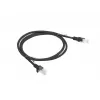 Καλώδιο δικτύου LANBERG PCU6-10CC-0100-BK RJ-45 Cat6 1 m Μαύρο U/UTP