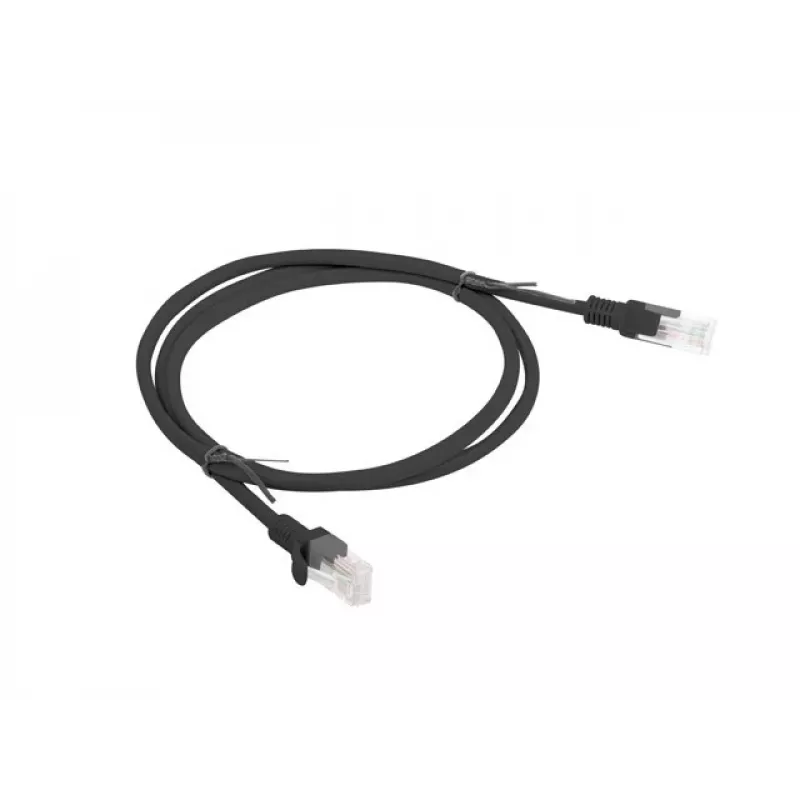 Καλώδιο δικτύου LANBERG PCU6-10CC-0100-BK RJ-45 Cat6 1 m Μαύρο U/UTP