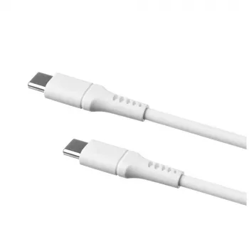 Καλώδιο ρευστής σιλικόνης FIXDLS-CC12-WH 60W λευκό καλώδιο δεδομένων USB