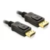 Καλώδιο DisplayPort DeLOCK 82424 3m αρσενικό-αρσενικό χρυσό μαύρο