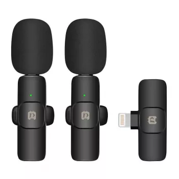 Puluz PU3150B Lavalier Ασύρματο Μικρόφωνο Lightning Type.