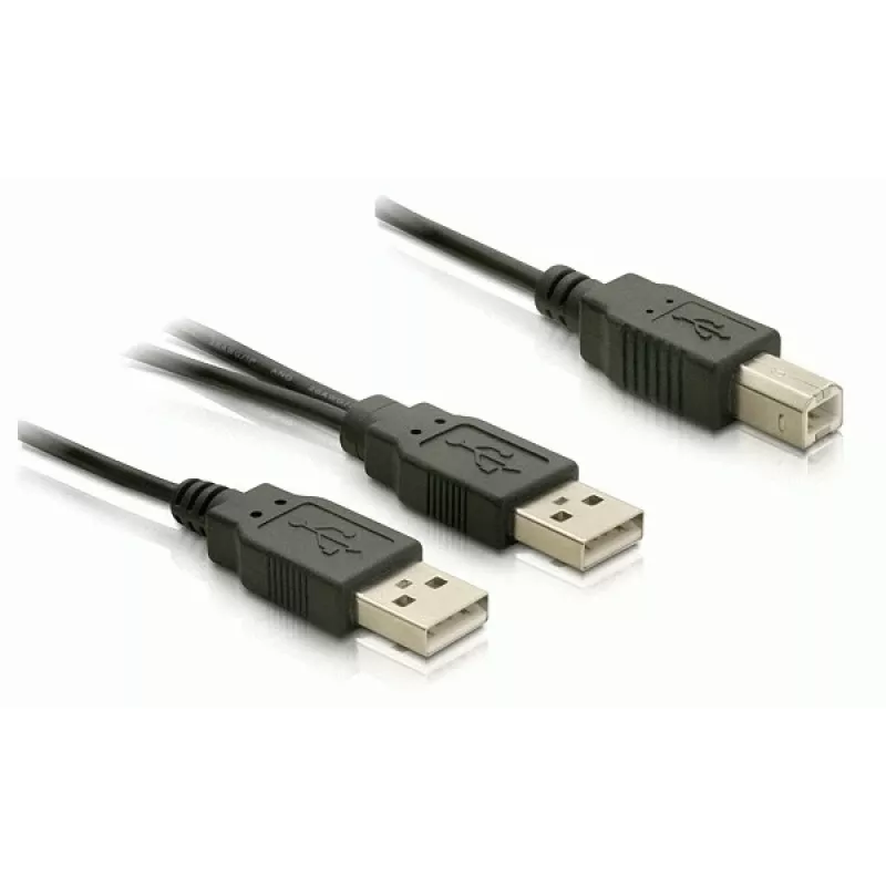 Καλώδιο USB DeLOCK USB-B/USB-A 1 m μαύρο