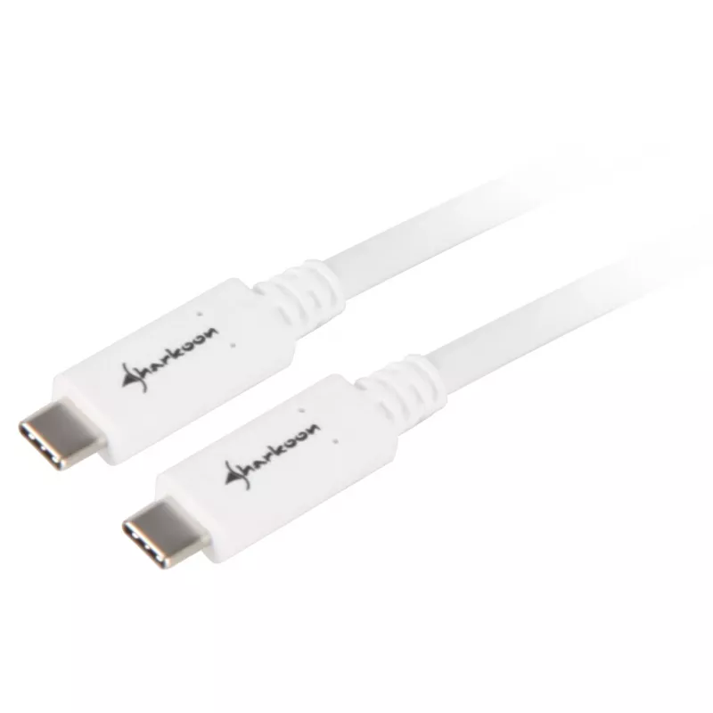 Καλώδιο USB Sharkoon USB 3.2 Gen 1 0,5 m Λευκό