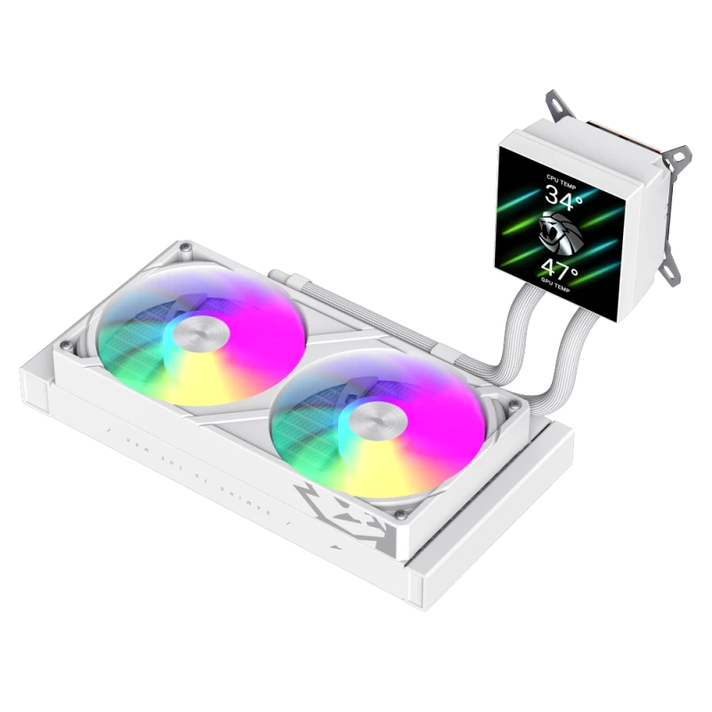 Gamemax υδρόψυξη CPU | GLACIER 240 LCD WH | Intel, AMD