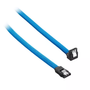 CableMod ModMesh - Καλώδιο SATA - Serial ATA 150/300/600 - SATA (W) γωνιακό σε SATA (W) - 60cm - Γαλάζιο (CM-CAB-RSAT-N60KLB-R)