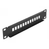 Patch panel οπτικών ινών DeLOCK 10 inch 12 Port SC Simplex LC Duplex 1U μαύρο
