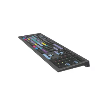 Logickeyboard ASTRA 2 πληκτρολόγιο DaVinci Resolve για Mac, πλήρους μεγέθους, ενσύρματο USB, μηχανισμός ψαλιδιού, QWERTZ γερμανικό, μαύρο