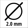 Νήμα κοπής χορτοκοπτικού EINHELL Super Cut Line 2,0 mm, μοντέλο 3436653, διάμετρος 2,0 mm