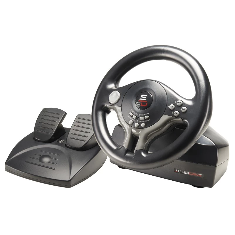 Τιμόνι + πεντάλ Subsonic SV200 μαύρο γκρι USB περιστροφή 180°