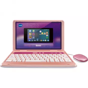 VTech Genio Lernlaptop ροζ — Παιδικό εκπαιδευτικό laptop, διαδραστική συσκευή μάθησης και παιχνιδιού