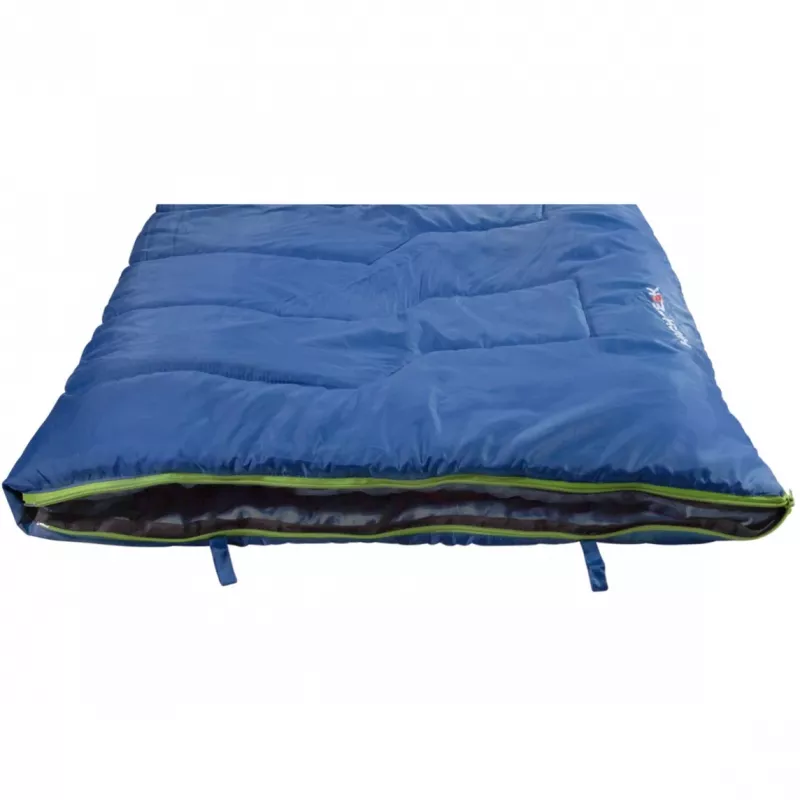 High Peak Vagabond 300 υπνόσακος-κουβέρτα με κουκούλα, θερμοκρασία άνεσης 7,4 °C, 230 x 80 cm, πολυεστέρας, μπλε/σκούρο μπλε
